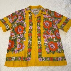 Alemais Floral Linen Shirt - AU14 / US10